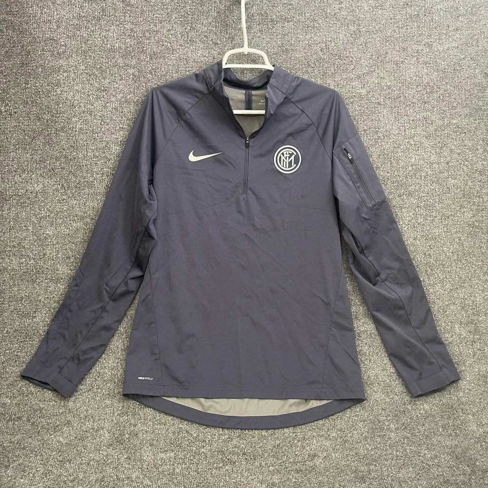 Inter Milan Internazionale Football Nike Shield Jacket Mens Sz M Pullover